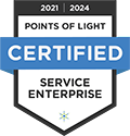 points of light certified service badge